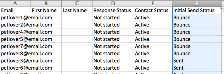 Identify Bounced Email Addresses