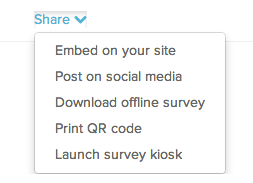 Tracking Link Sharing Options