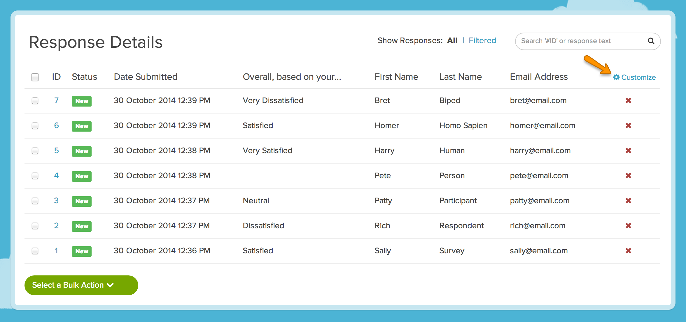 Customize Response Grid Surveygizmo Help 1960