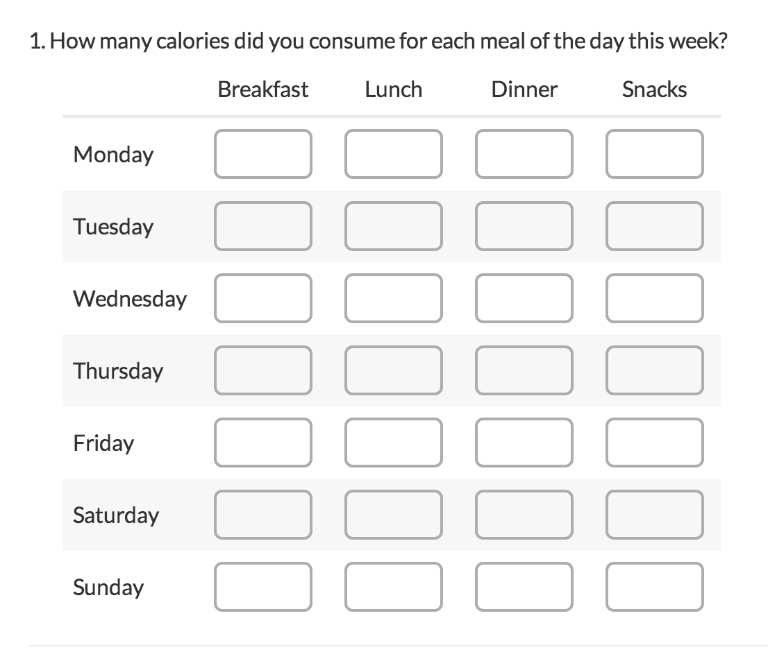 Textbox Grid Example